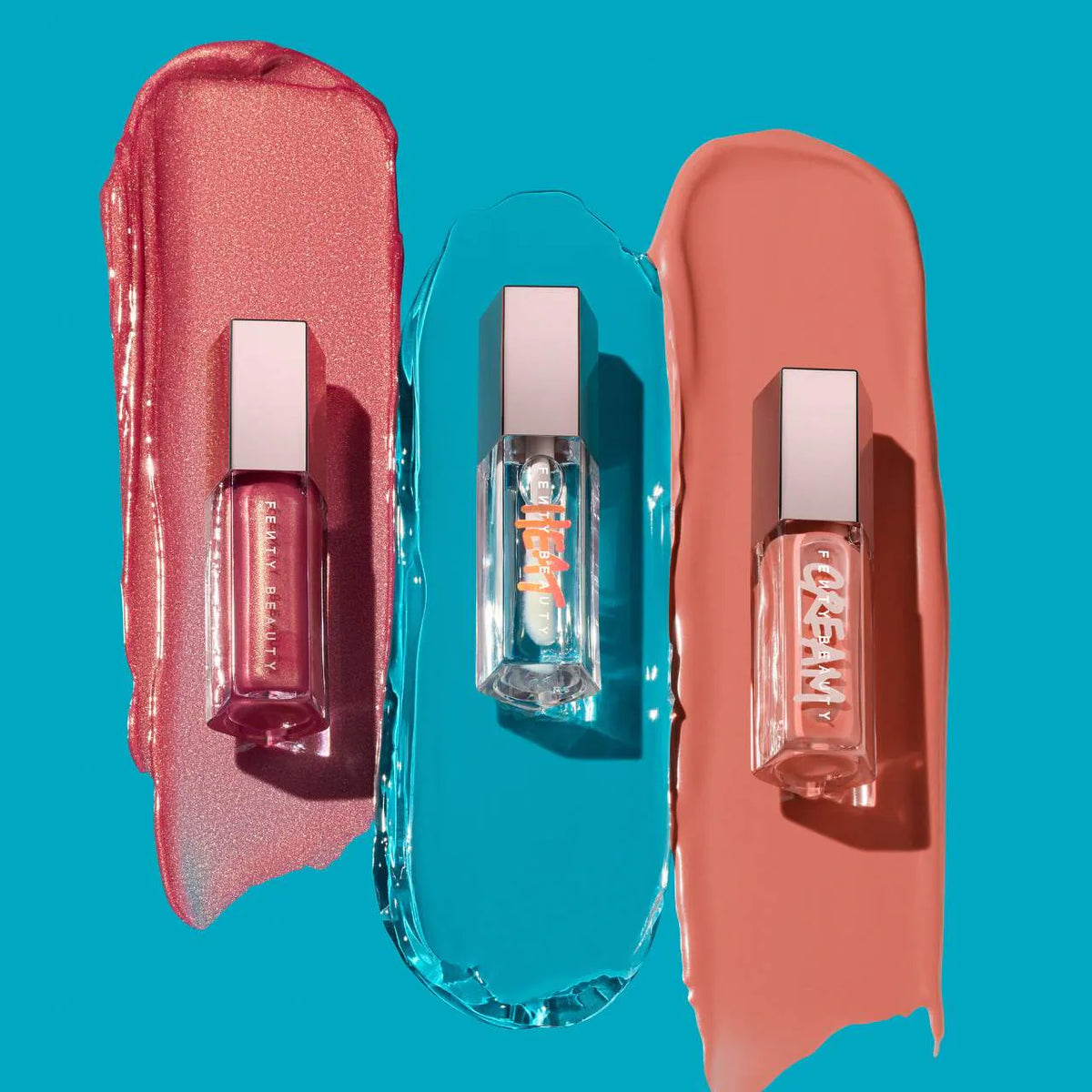 Descubra nuestro rango de Glossy Posse Volume 6.0 Full-Size Gloss Bomb Trio  Fenty Beauty a bajos costos